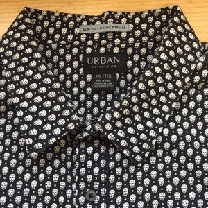 Urban collection shirt skulls - button down slim fit 4001